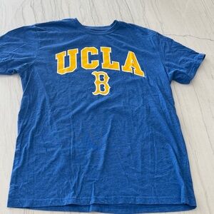 UCLA - Men’s Short Sleeve Crewneck T-Shirt in Blue with Yellow Logo